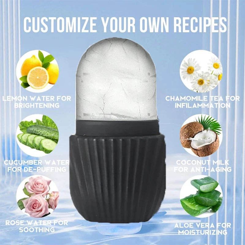 Ice Face Roller Facial Tool for Skin Cooling & Massage