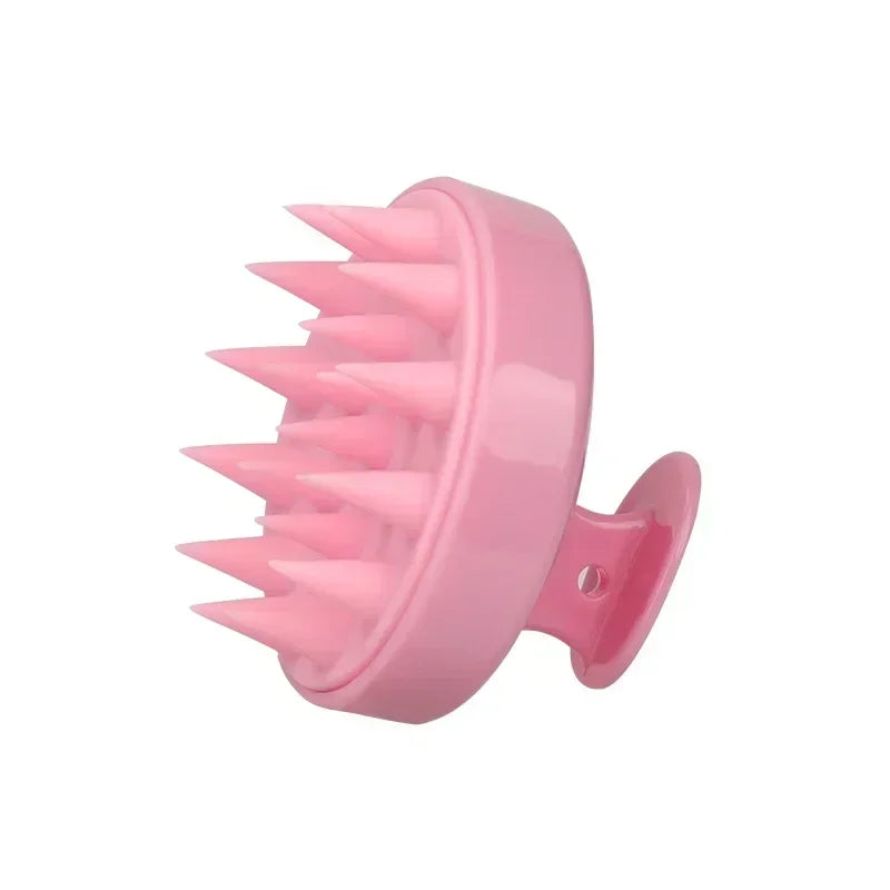 Silicone Scalp Massage Shampoo Brush & Hair Applicator Bottle