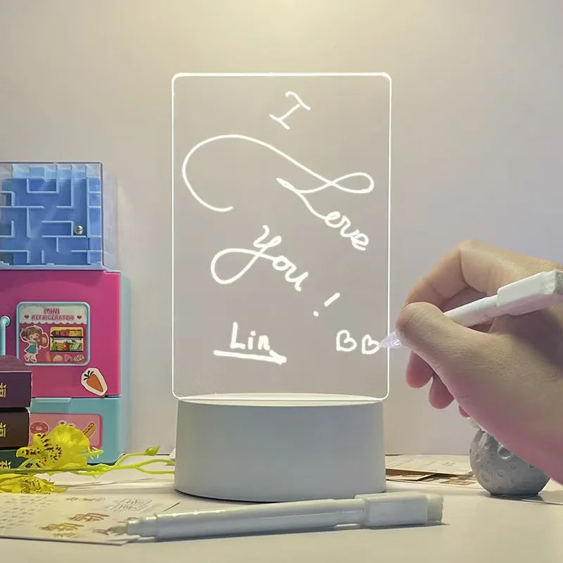 LED Acrylic Message Board with Pen