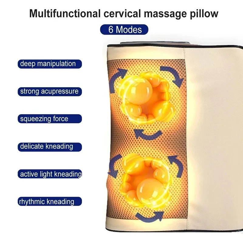 Electric Shiatsu Massage Pillow with Heat
