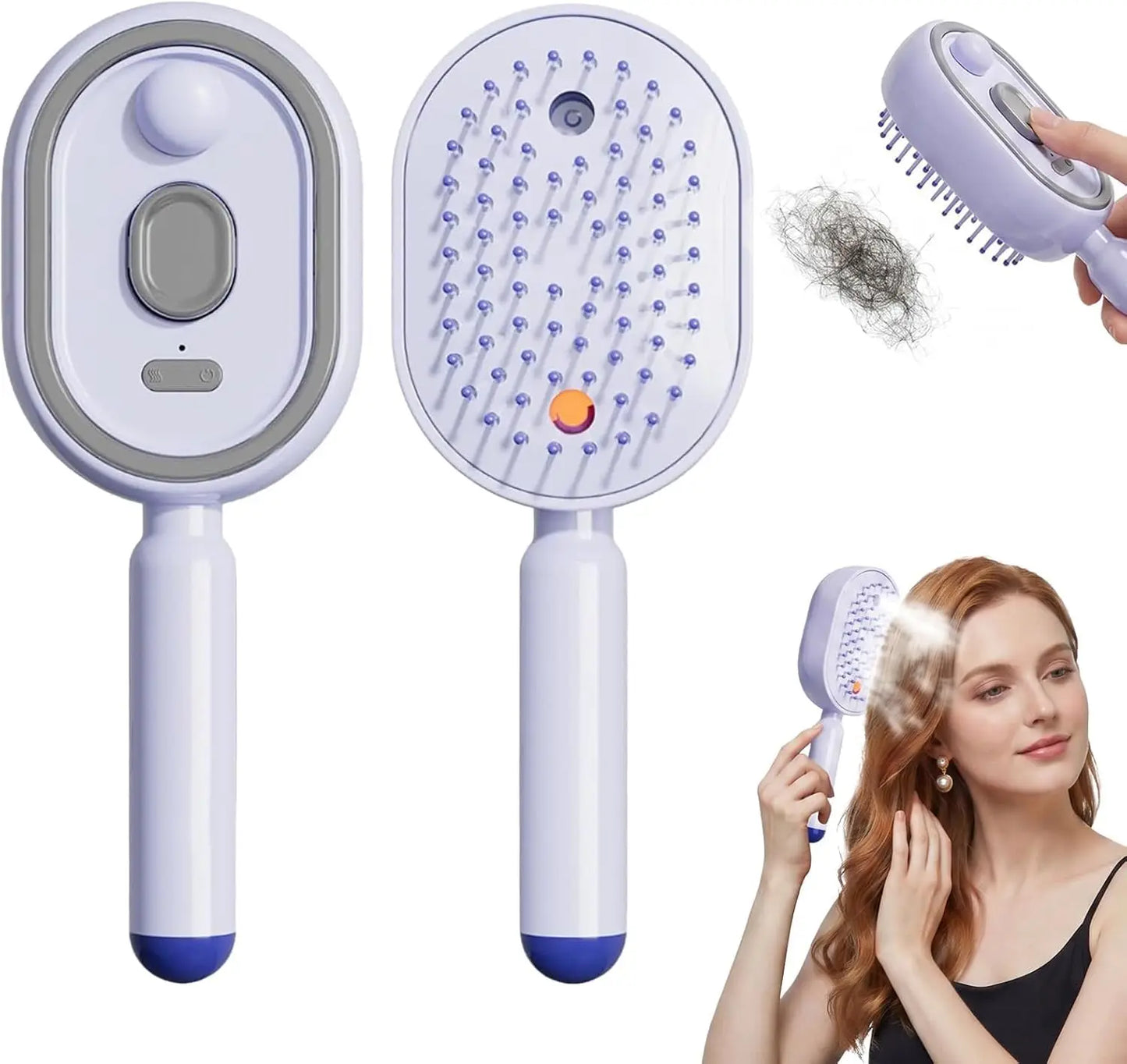 Electric Steam Hair Smoothing Brush