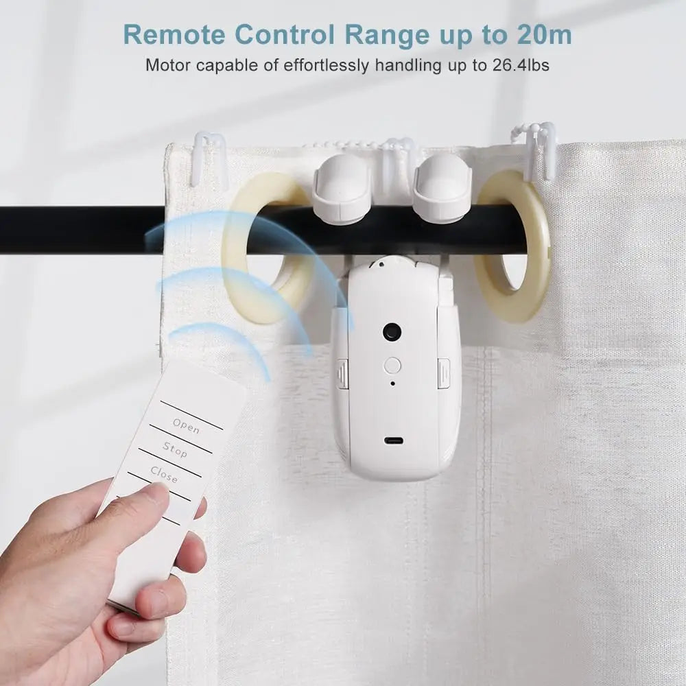 Automatic Smart Curtain Opener Motor with Remote Control