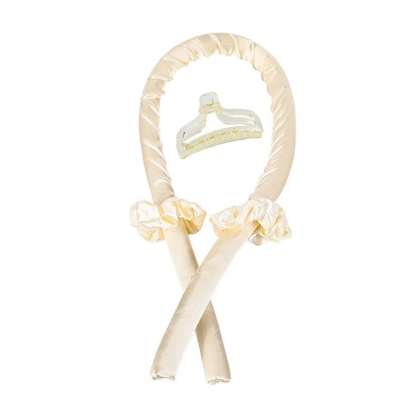 Heatless Curling Rod Headband – No-Heat Silk Curling Ribbon Tool