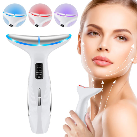 Electric Facial & Neck Massager – Portable Skincare Device