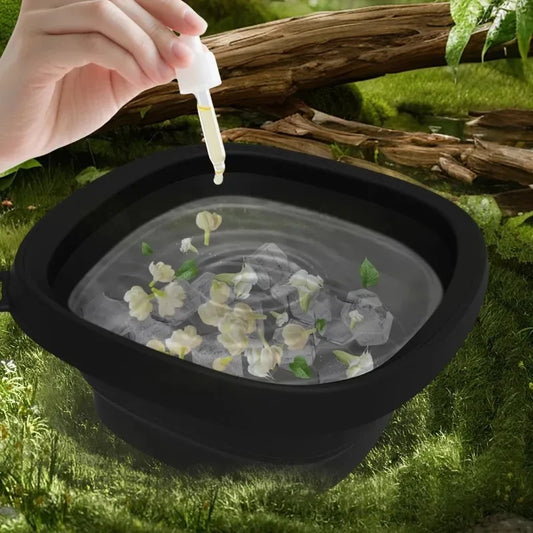 Collapsible Silicone Face Ice Bowl Beauty Tool Travel Size