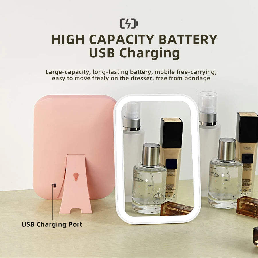 LED Touch Makeup Mirror with 3 Light Modes