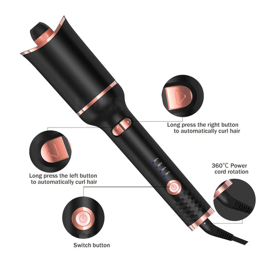 Automatic Ceramic Hair Curler – Cordless Styling Wand