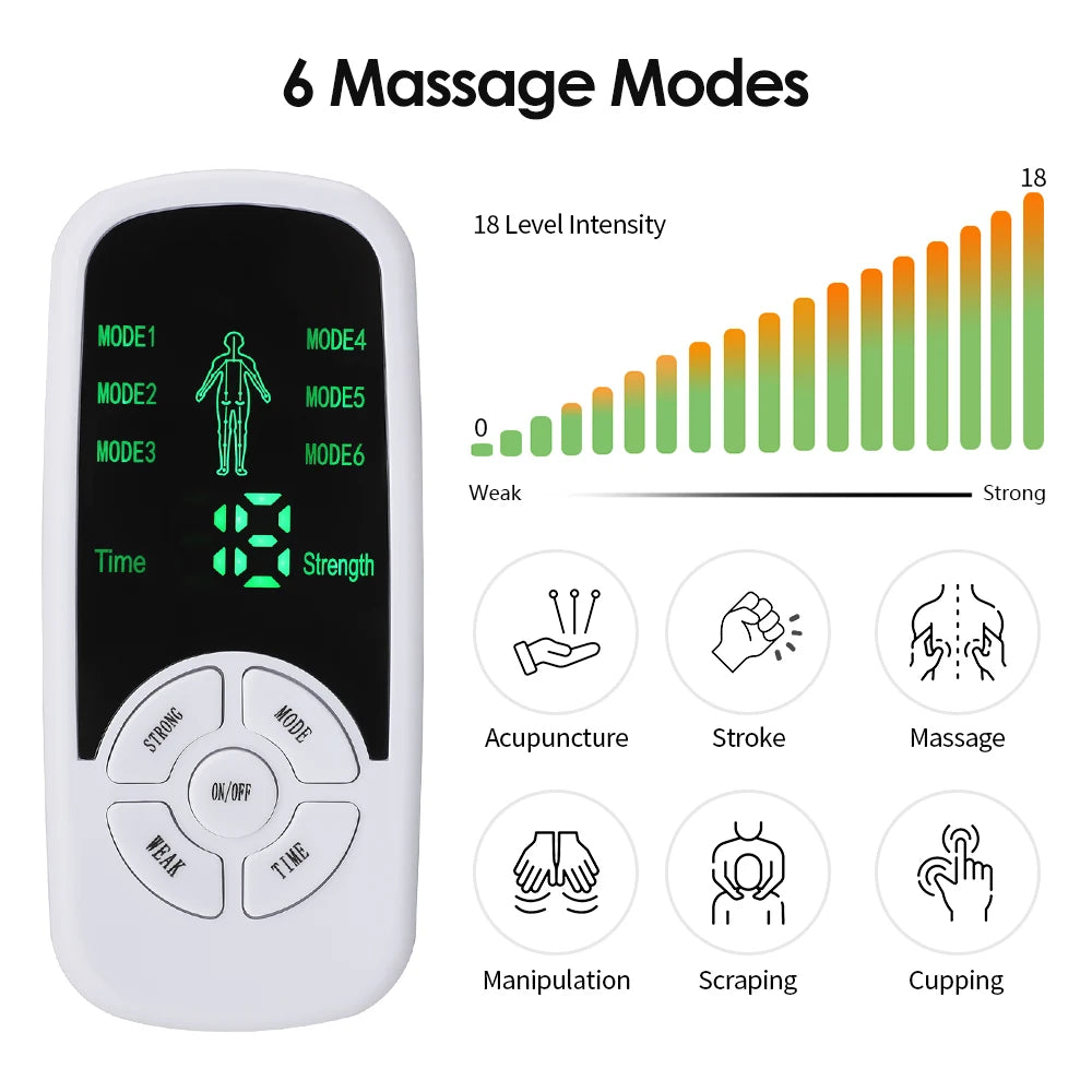 EMS Pulse Electric Massager Adjustable Mode Device