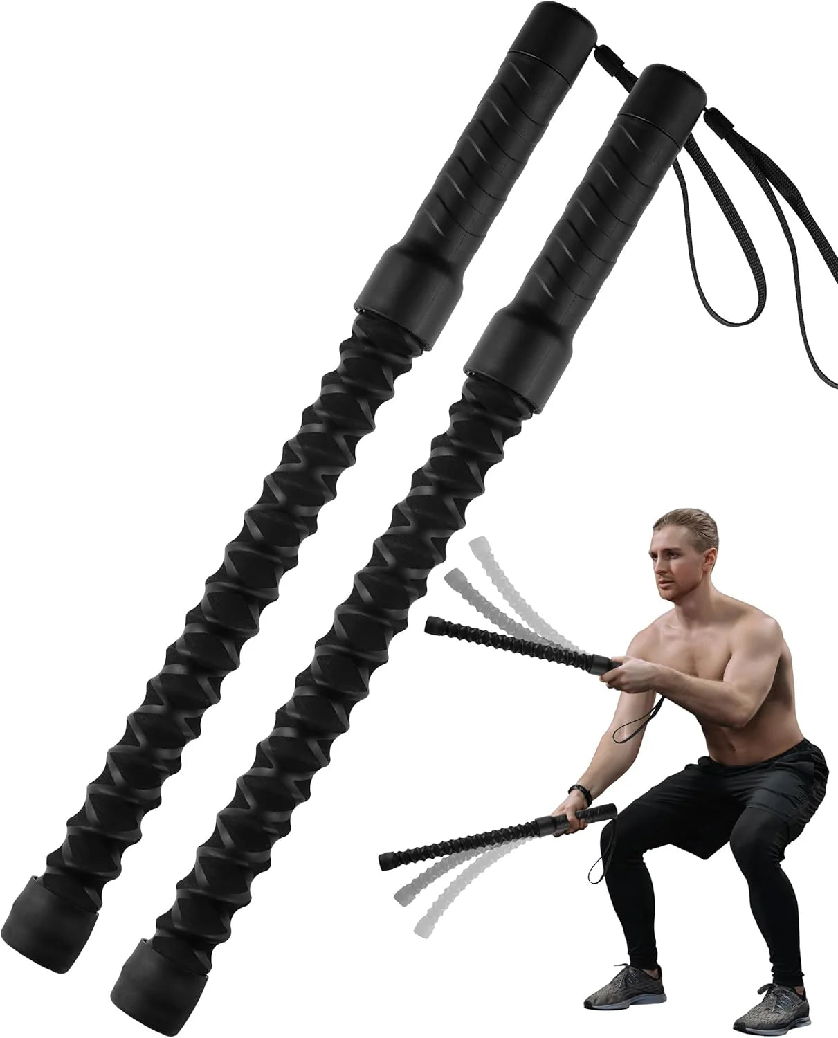 Cordless Weighted Battle Rope Home Fitness Set
