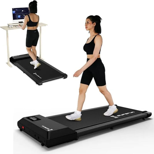 2 in 1 Walking Pad Treadmill – Portable Home Fitness Machine