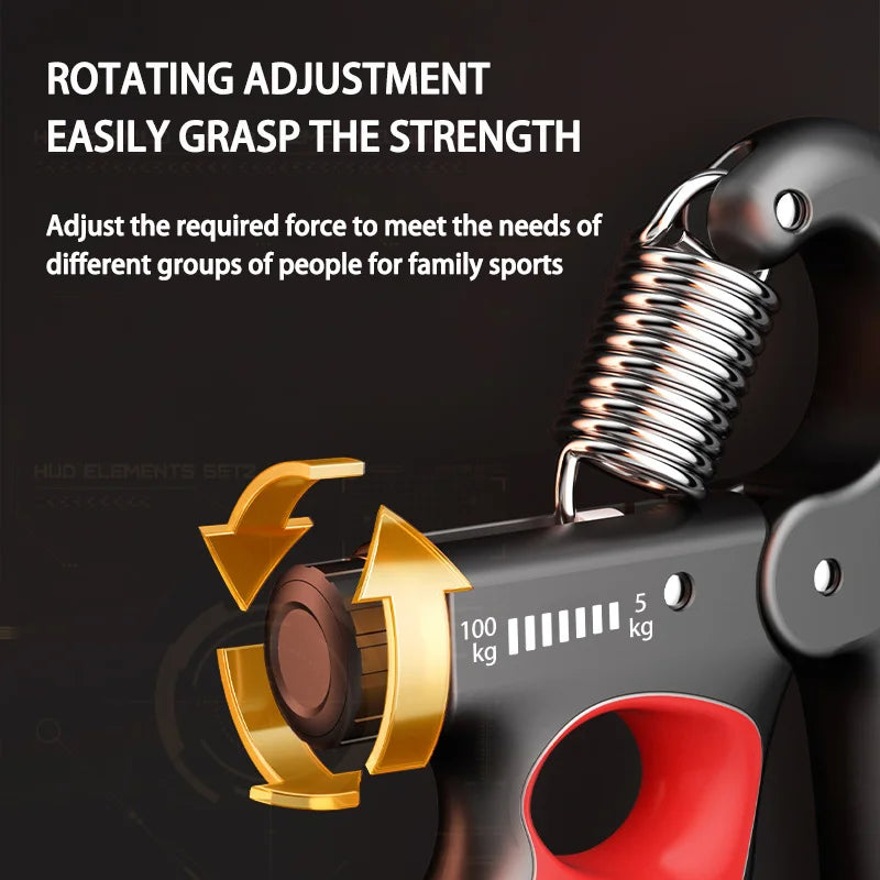 Adjustable Grip Strength Trainer 5–150kg Hand Exerciser