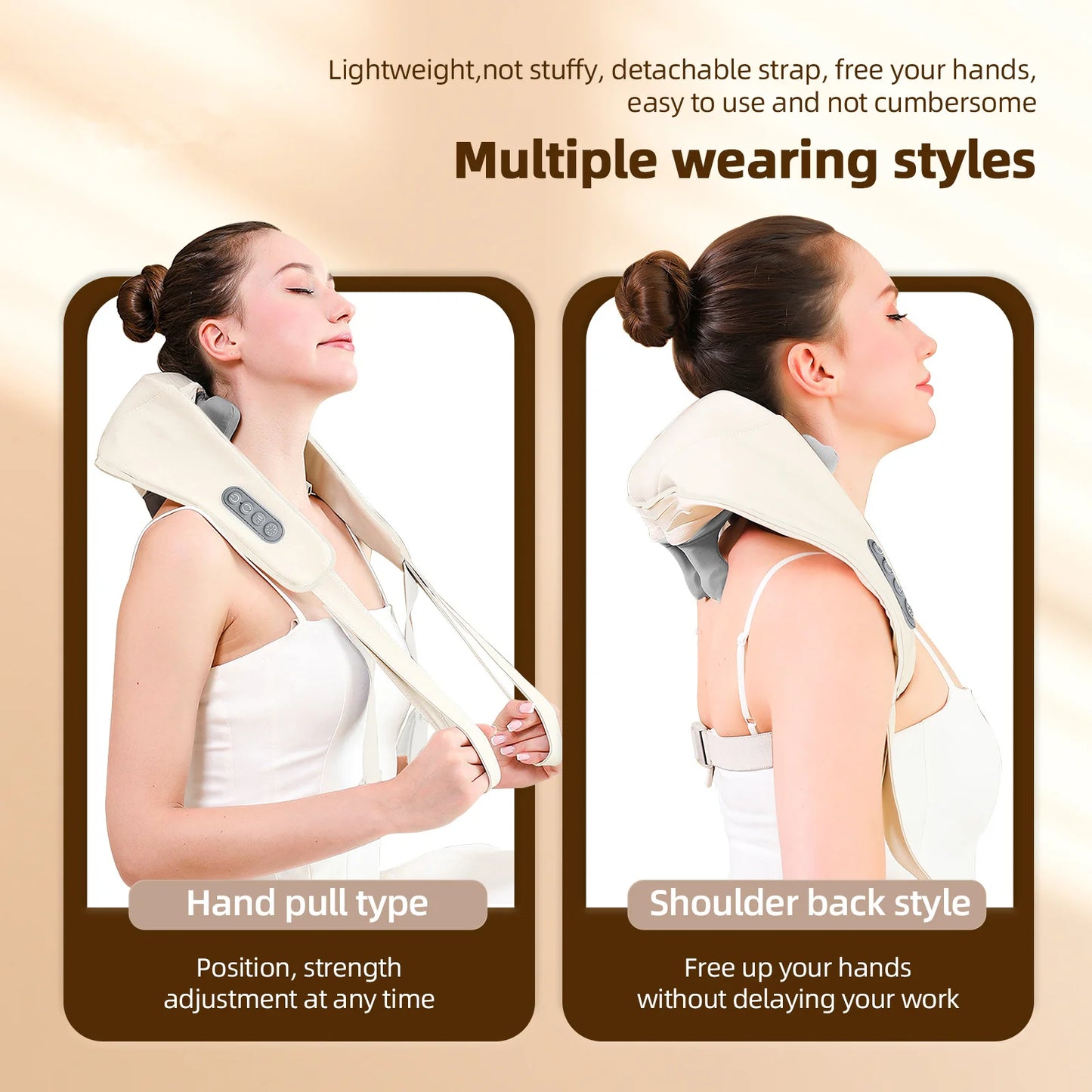 Wireless Neck & Shoulder Kneading Massager