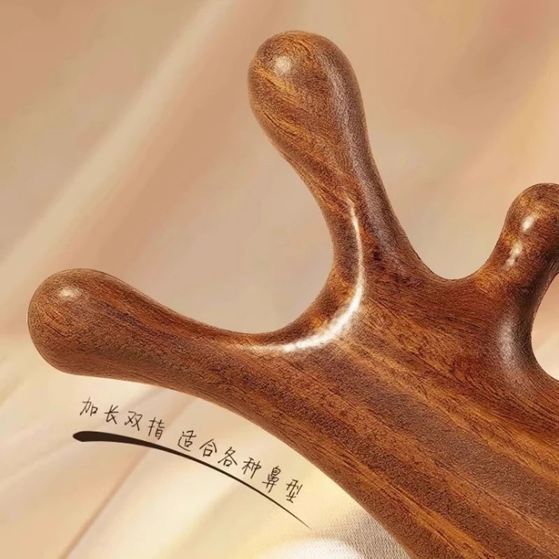 4-in-1 Wooden Head & Body Massage Comb Tool