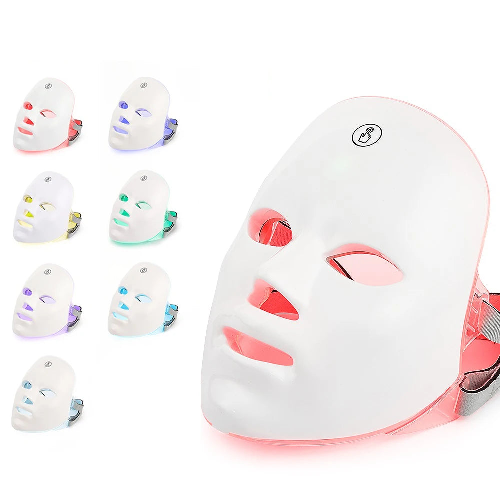 7-Color LED Facial & Neck Mask – Anti-Aging Light Therapy