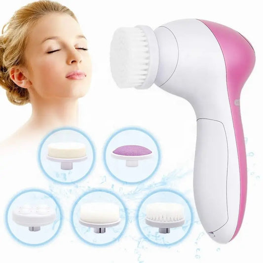 5 in 1 Electric Facial Cleansing Brush Skin Care Device
