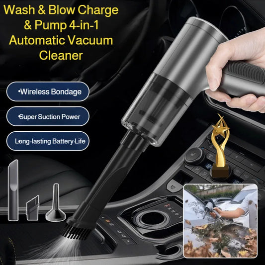 Cordless Handheld Vacuum Cleaner – USB 4-in-1 Compact Cleaner