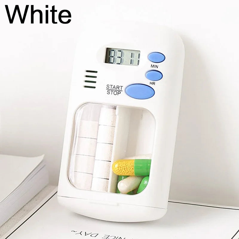 Mini Portable Pill Reminder Alarm Box with LED Display