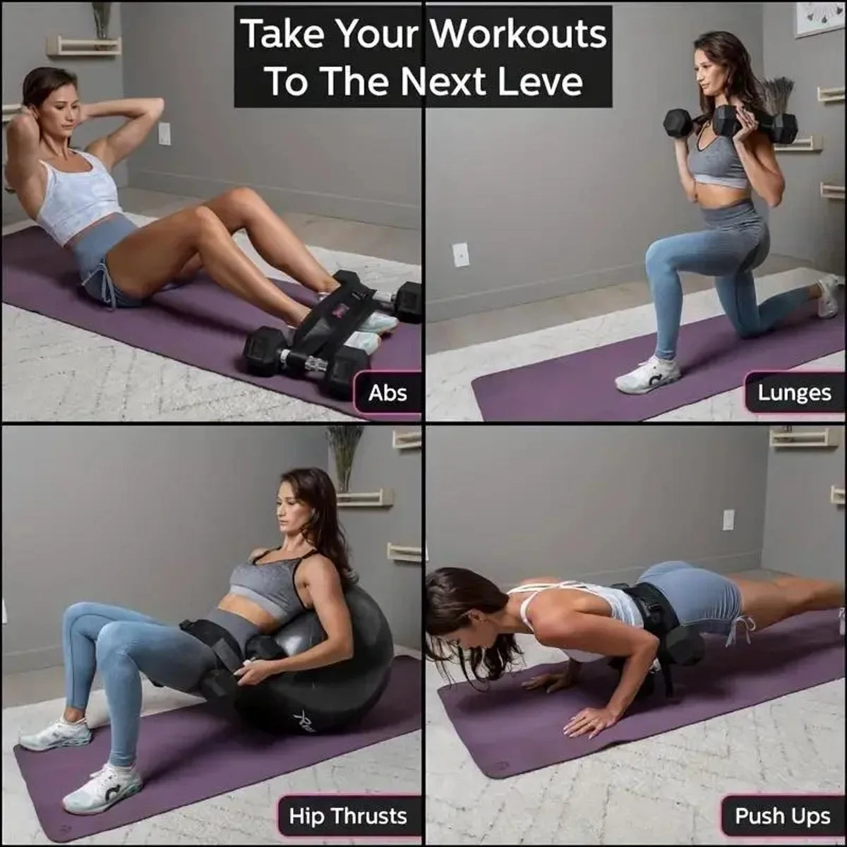 Adjustable Weighted Waist Belt Home Fitness Training