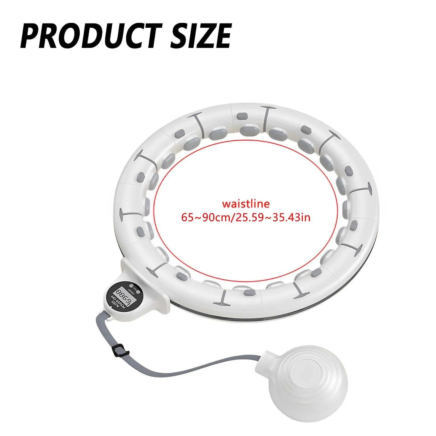 Smart Weighted Fitness Hoop with Counter & Gravity Ball
