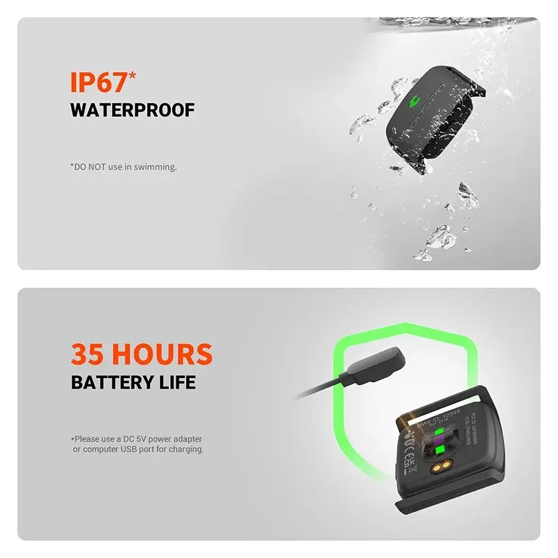 Bluetooth Heart Rate Monitor Armband Rechargeable
