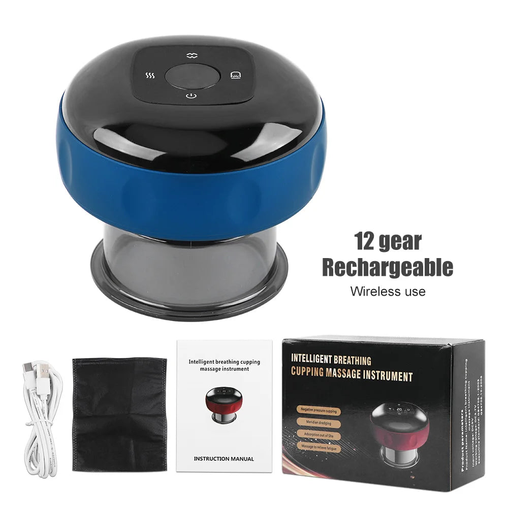 Electric Vacuum Cupping Massager 12 Levels