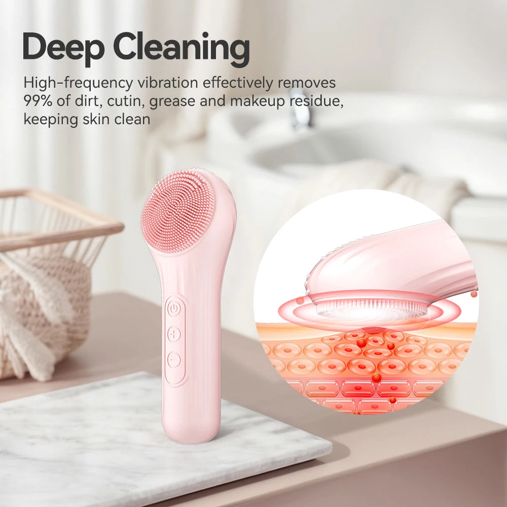 Sonic Waterproof Facial Cleansing Brush Rechargeable
