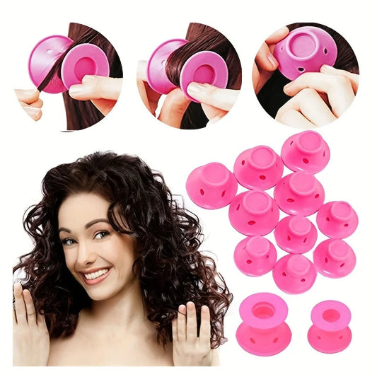 Heatless Silicone Hair Curlers Set – Easy No-Heat Styling Tools