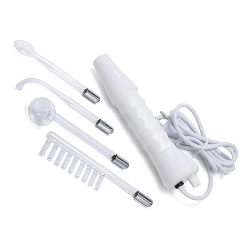 Portable High Frequency Facial Wand with Glass Tube Electrodes