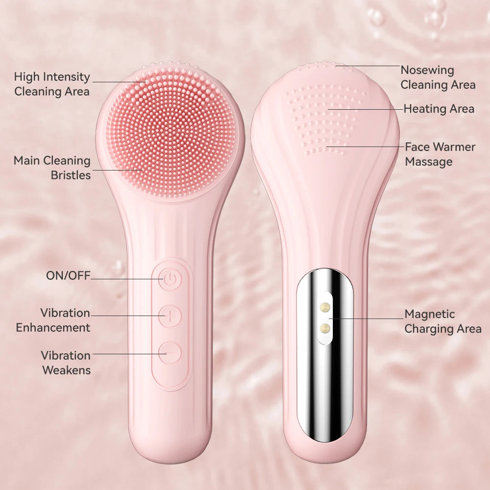 Sonic Waterproof Facial Cleansing Brush Rechargeable