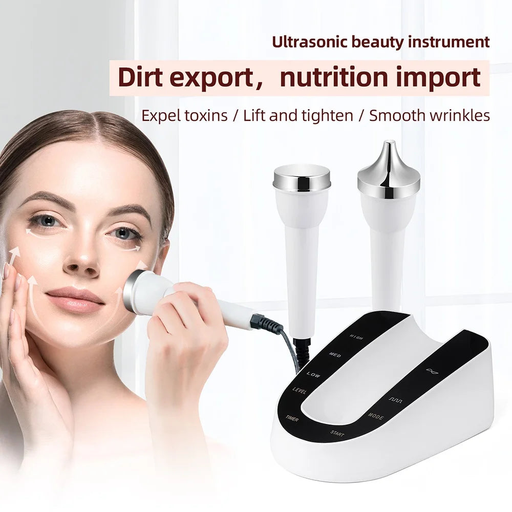 Ultrasonic Facial Beauty Device for Firming & Glow Routine