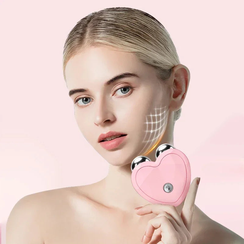 Portable Microcurrent Facial Beauty Roller Device