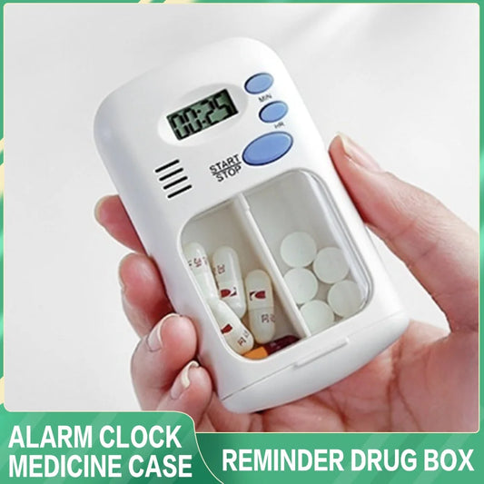Mini Portable Pill Reminder Alarm Box with LED Display