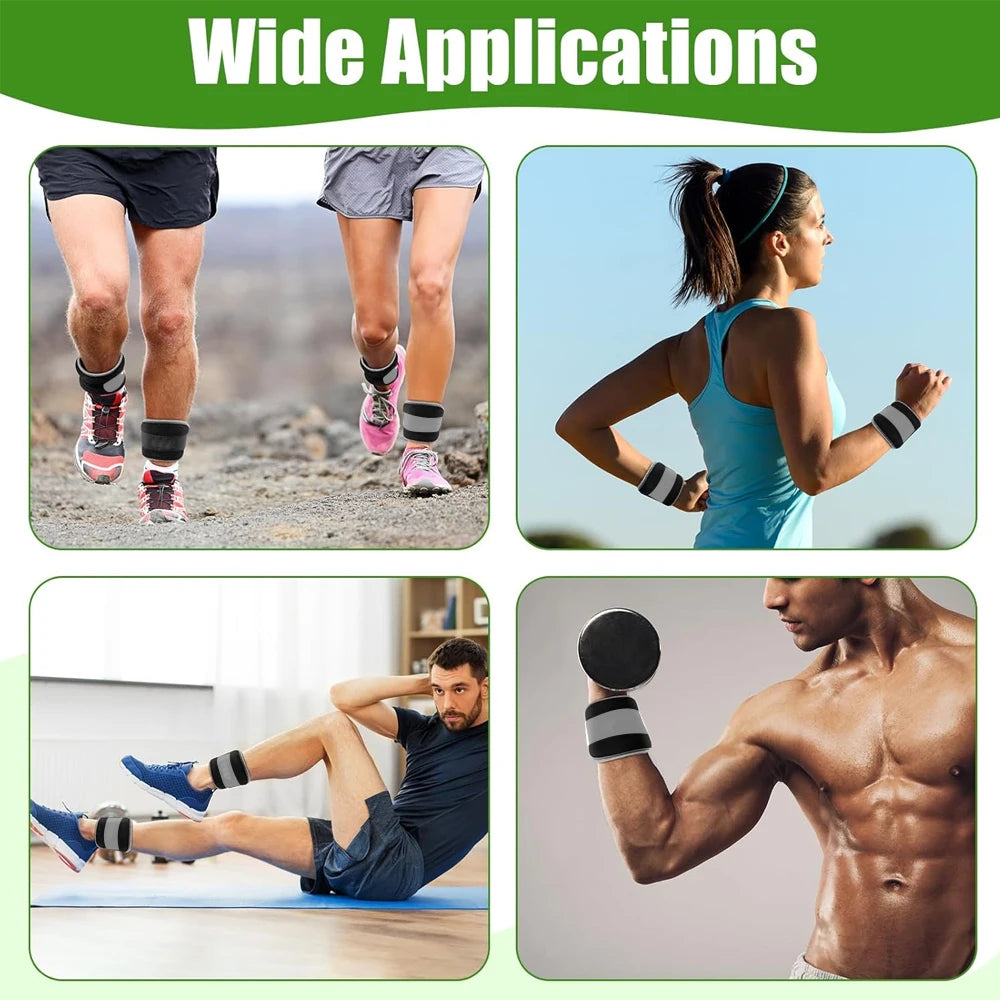 Adjustable Ankle & Wrist Weights for Fitness Training