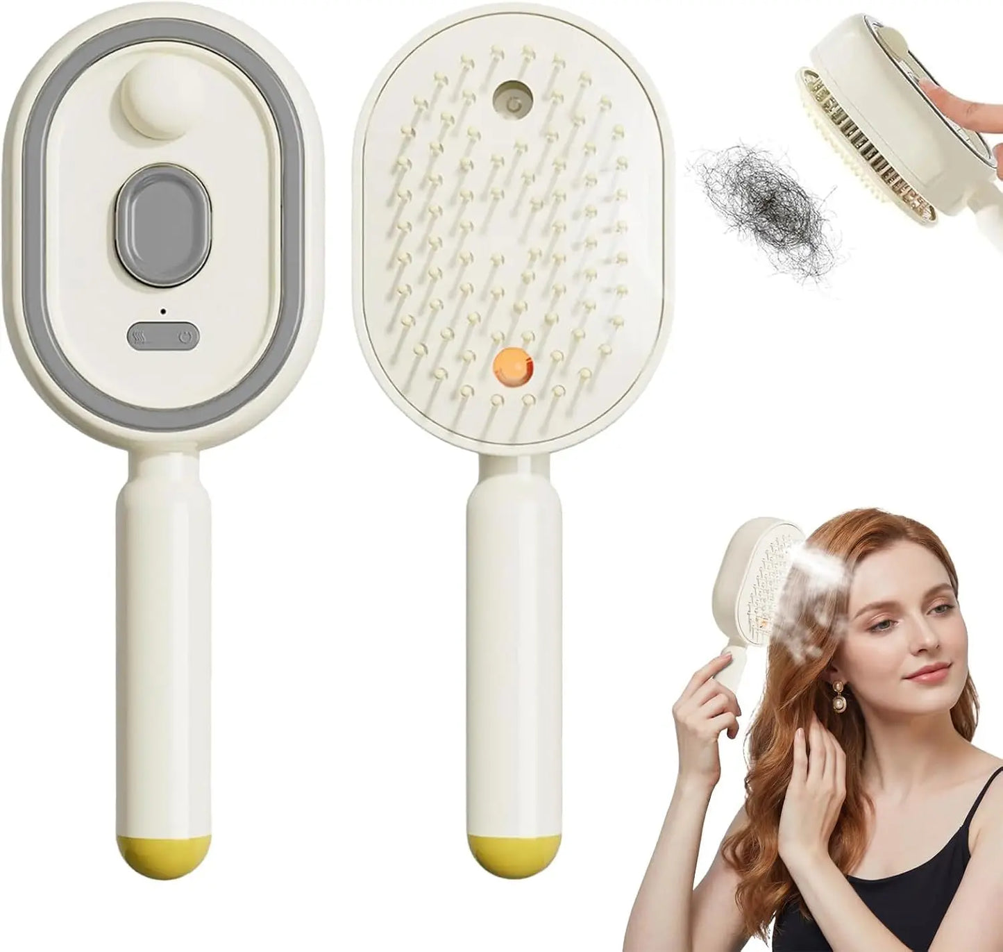 Electric Steam Hair Smoothing Brush