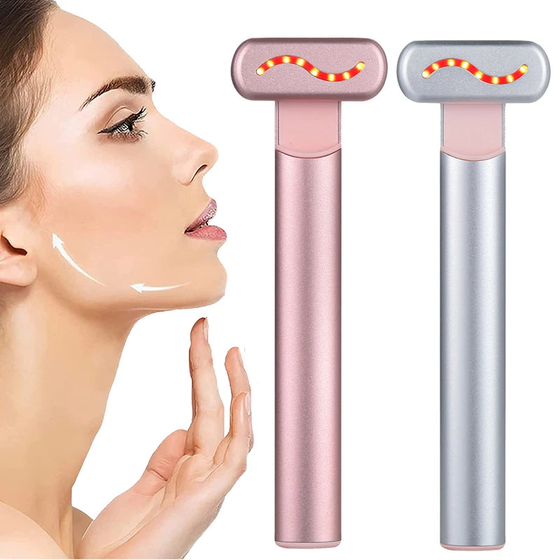 EMS Facial Beauty Wand with Light Modes Face Care Tool