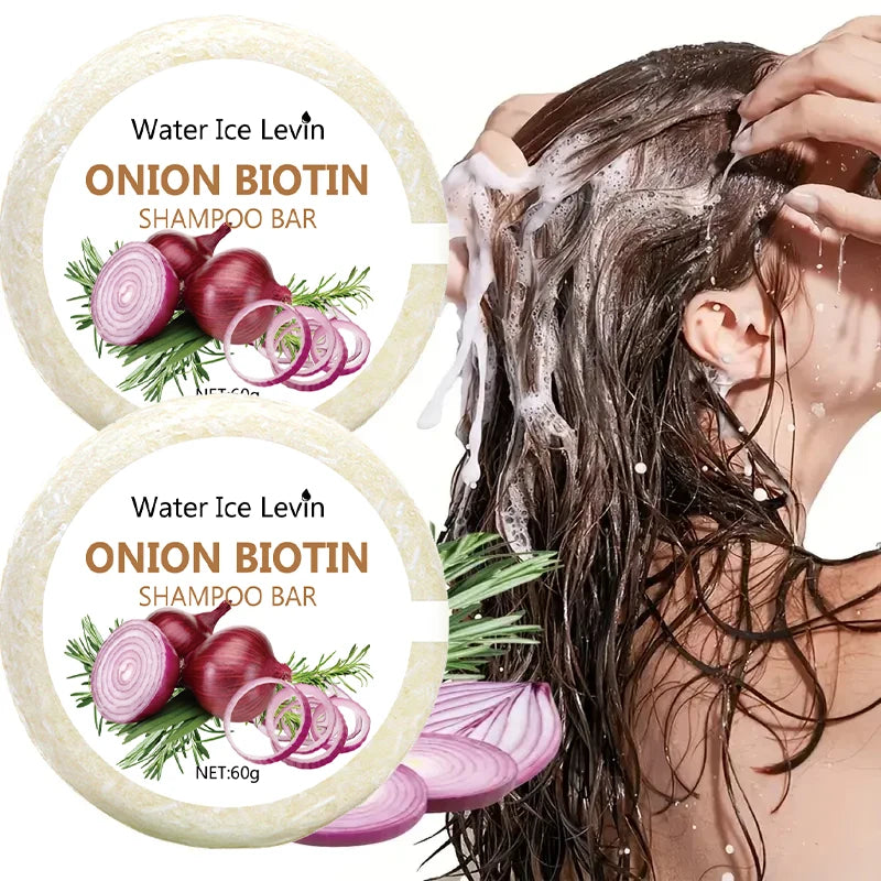 Onion and Biotin Shampoo Bar – Moisturising Hair Cleansing Soap