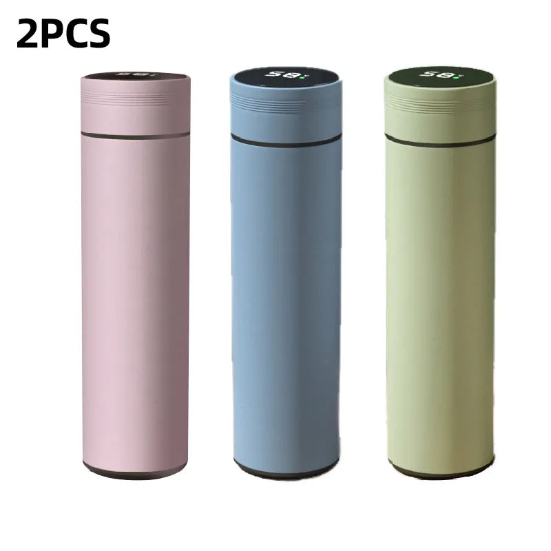 Smart Temperature Display Vacuum Flask 500ml Stainless Steel