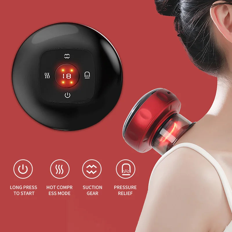 Electric Vacuum Cupping Massager 12 Levels