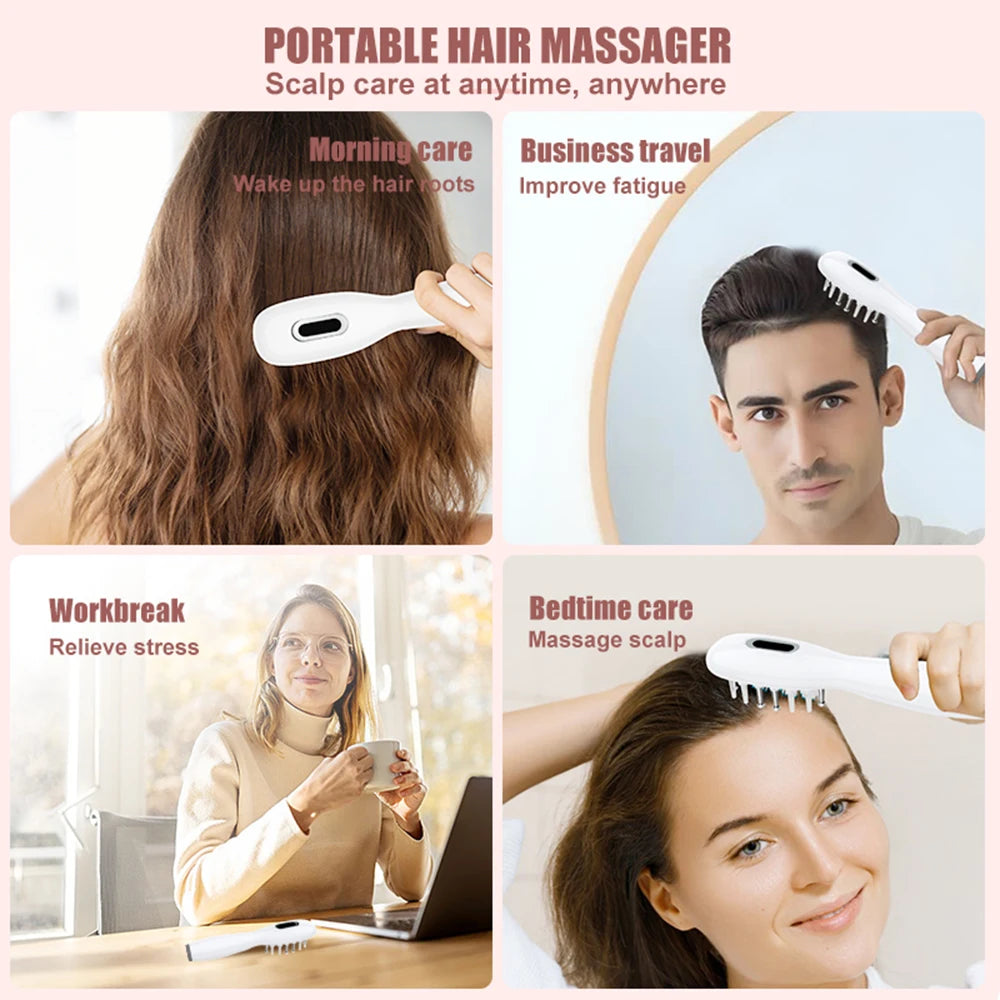 Electric Care Comb LED Modes & Oil Applicator Tool