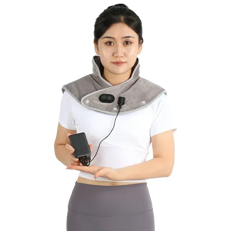Electric Heated Neck & Shoulder Wrap with Vibration Comfort