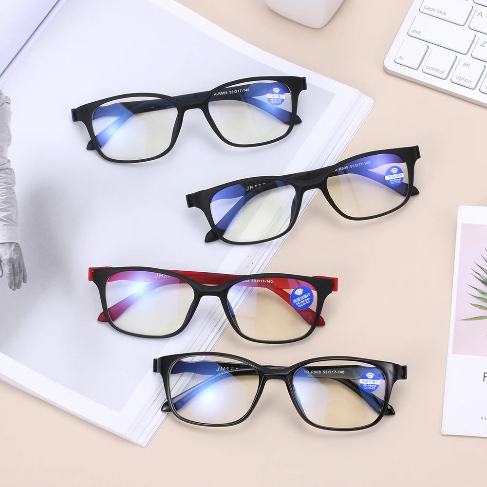 Anti Blue Light Reading Glasses for Men & Women (+1.0–+4.0)
