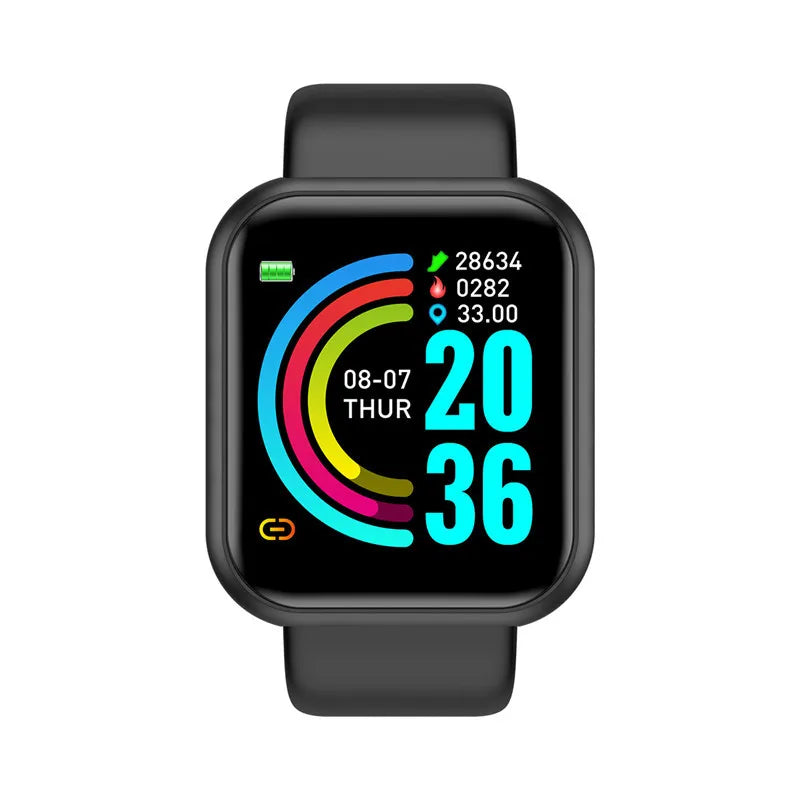 Smart Fitness Watch with Bluetooth Call & Health Tracking