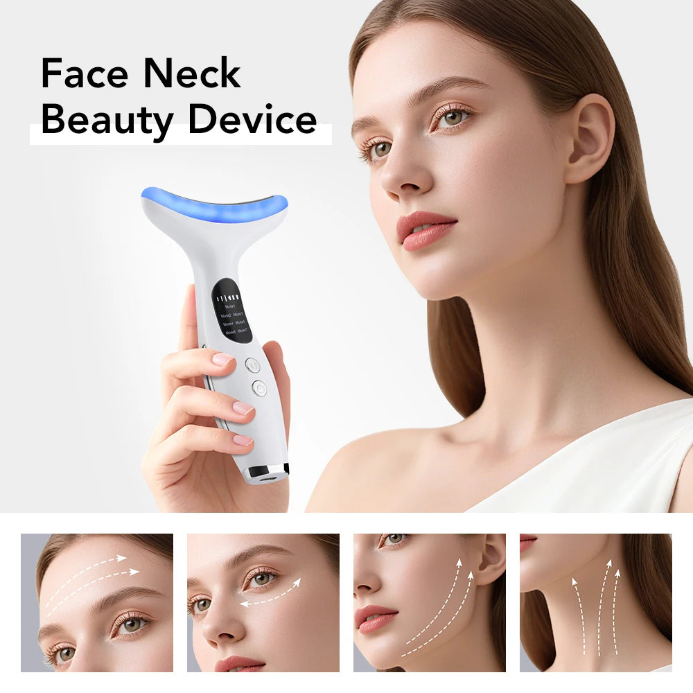 EMS Face & Neck Beauty Device with 7 LED Colours