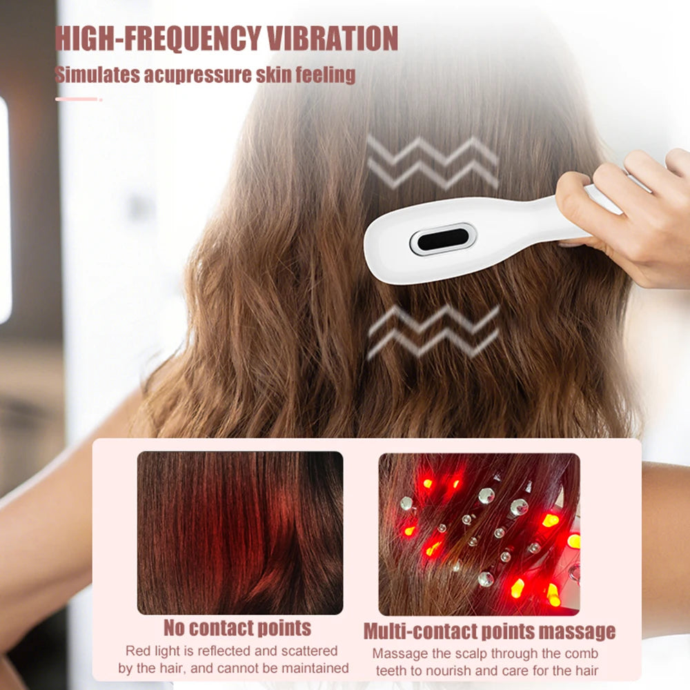 Electric Care Comb LED Modes & Oil Applicator Tool