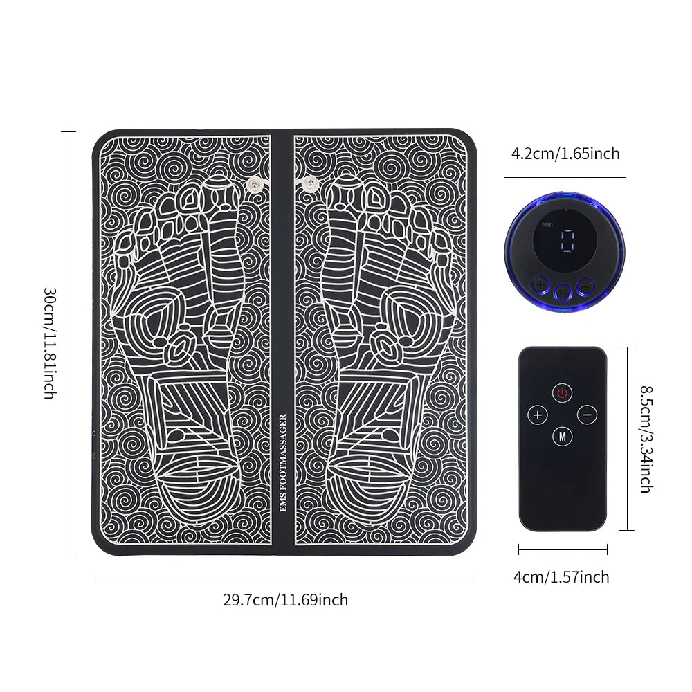 Smart EMS Foot Massage Pad Wireless Remote Control