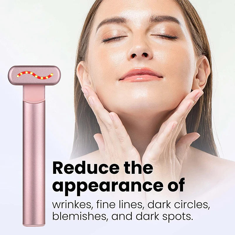 EMS Facial Beauty Wand with Light Modes Face Care Tool