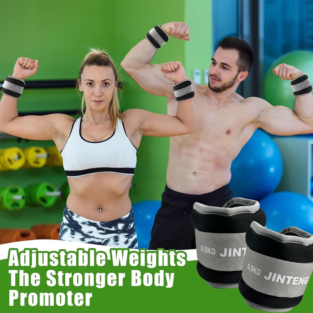 Adjustable Ankle & Wrist Weights for Fitness Training