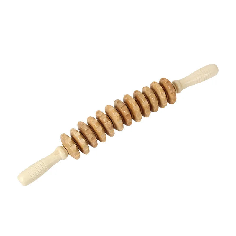 Wooden Massage Roller Handheld Body Massage Tool