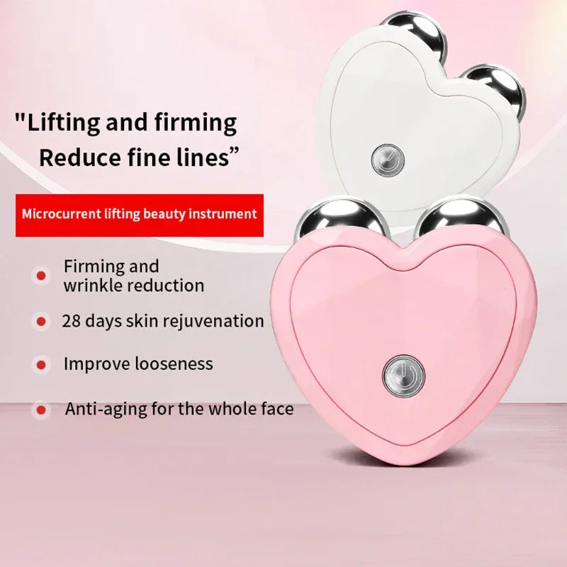 Portable Microcurrent Facial Beauty Roller Device