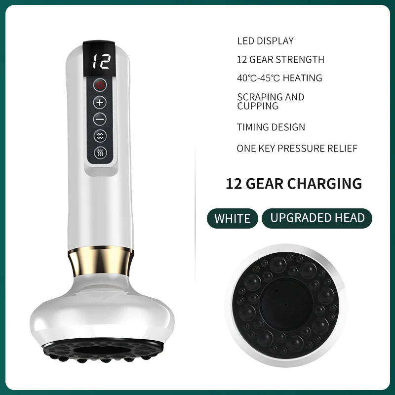 Smart Electric Vacuum Cupping Device Heat Modes